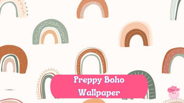 Preppy boho wallpaper