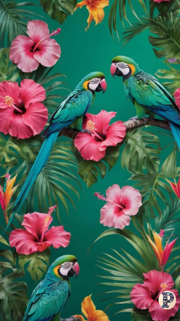 cute parrot wallpaper preppy