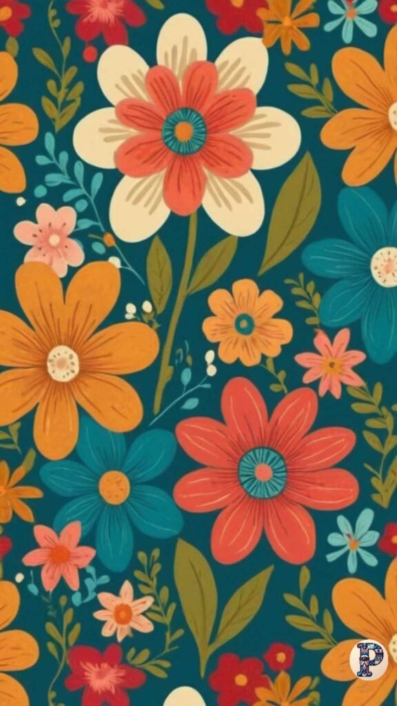 florally preppy wallpaper
