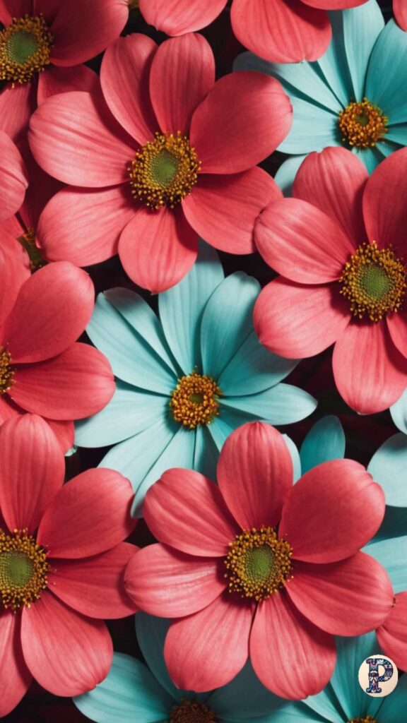 preppy wallpaper flowers
