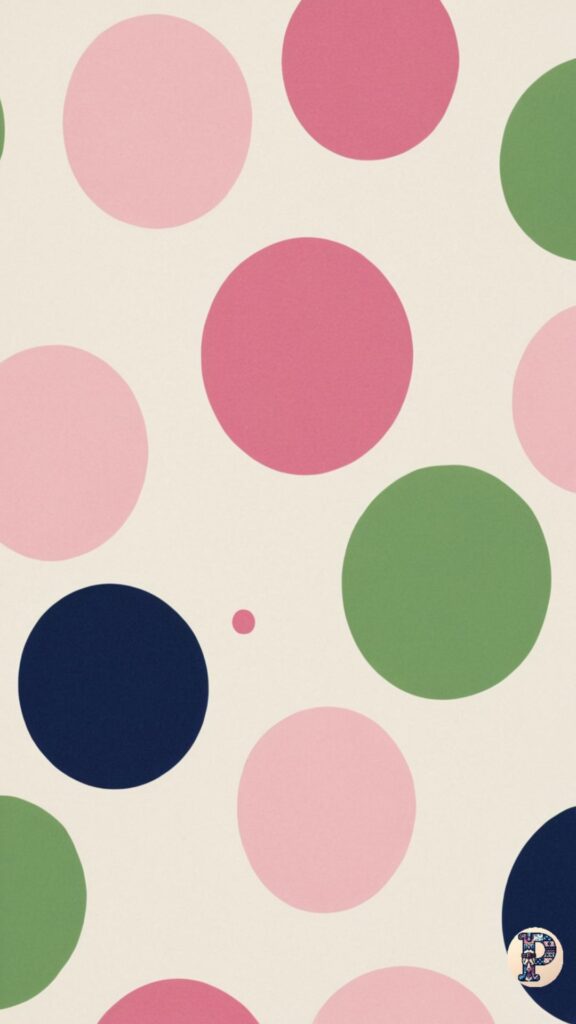 preppy colorful dots wallpaper