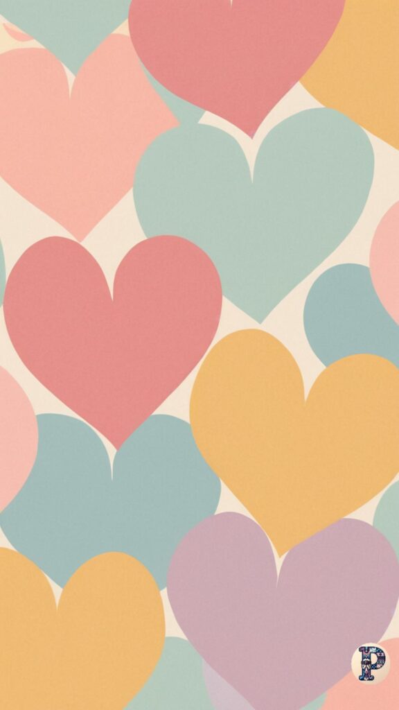 preppy phone heart wallpapers