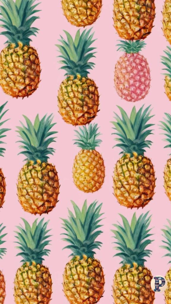 preppy pineapple wallpaper